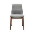 Modern Upholstered Dining Chair with Wooden Legs