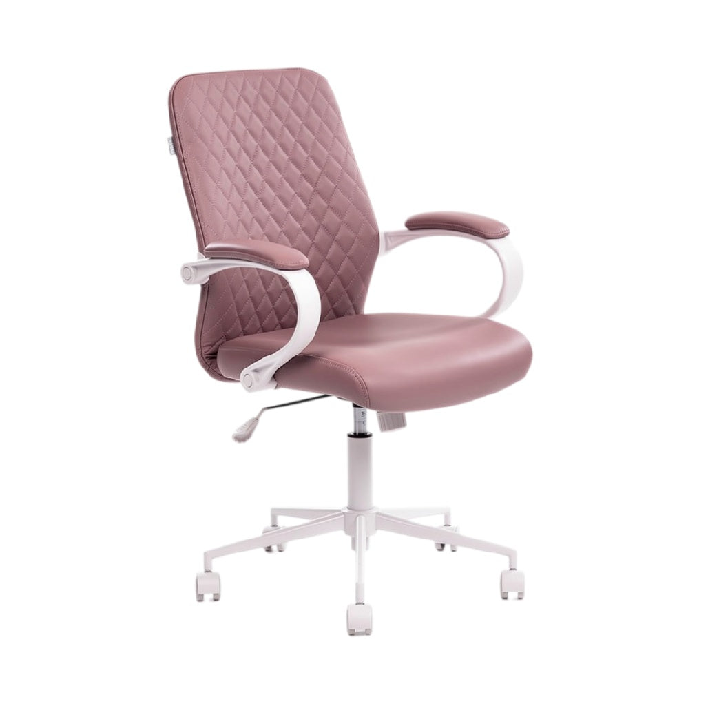 Modern Ergonomic Office Chair with Diamond Pattern Upholstery